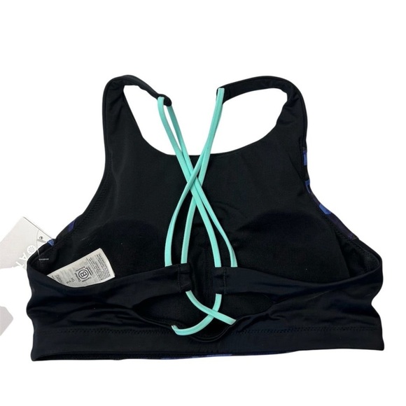 Athleta Women's Camo High Neck Bikini Top Size S Multicolor Athletic NWT - Picture 4 of 11